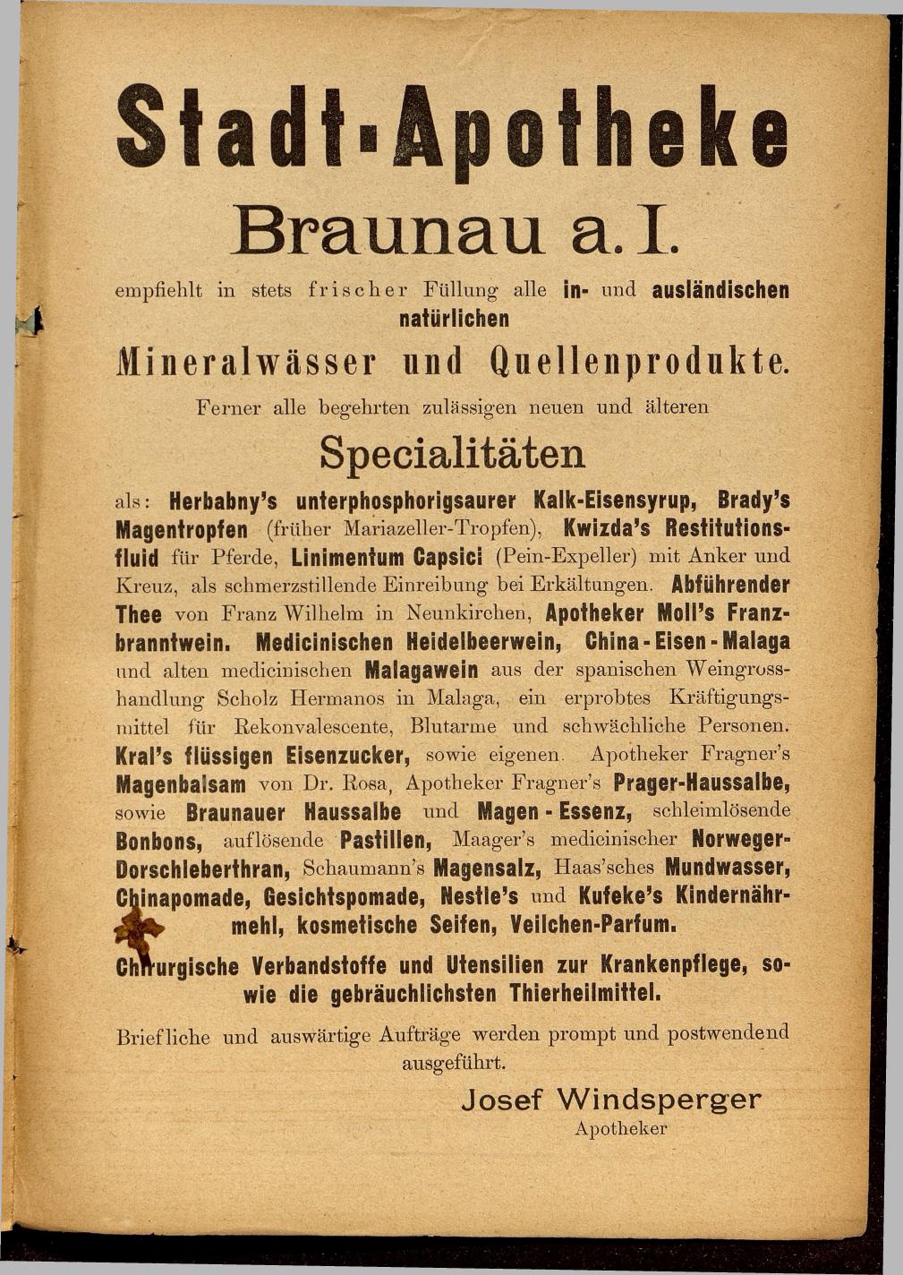 Illustrierter Braunauer-Kalender für das Jahr 1904 - Page 147