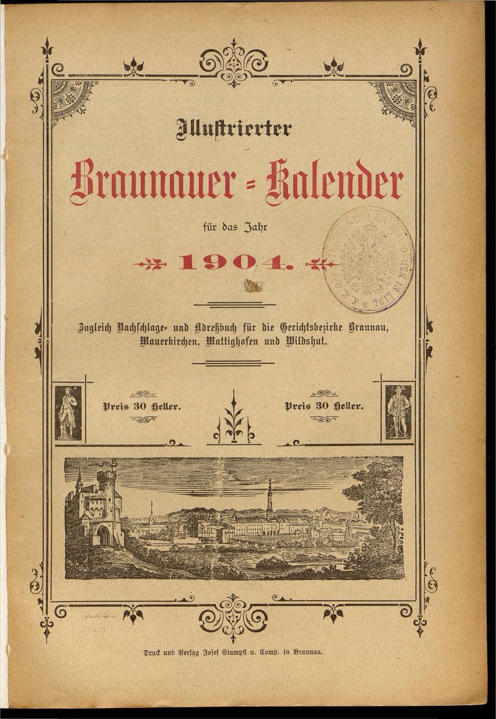 Illustrierter Braunauer-Kalender für das Jahr 1904 - Seite 5