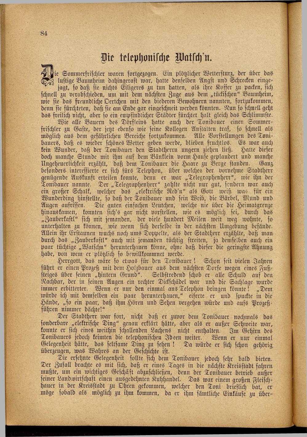 Illustrierter Braunauer-Kalender für das Jahr 1904 - Seite 88