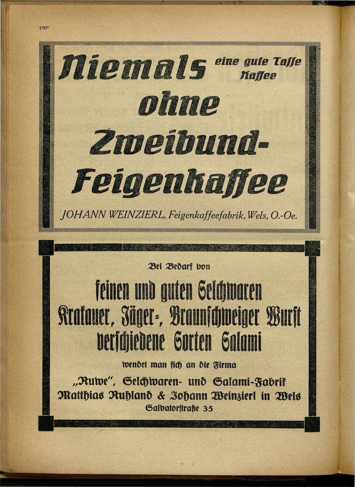 Handels- und Gewerbe-Adreßbuch von Oberösterreich 1923 - Seite 102