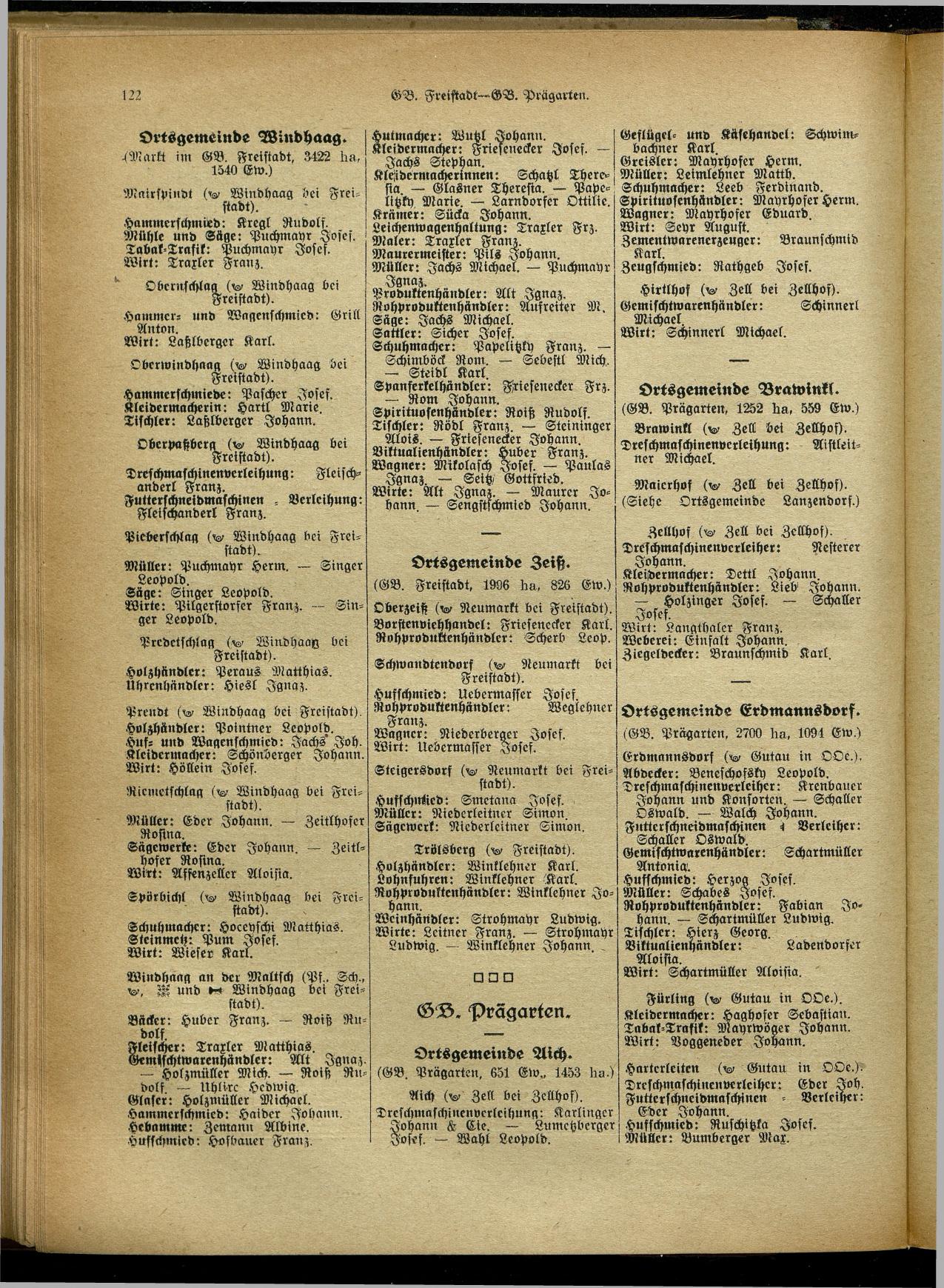 Handels- und Gewerbe-Adreßbuch von Oberösterreich 1923 - Page 280