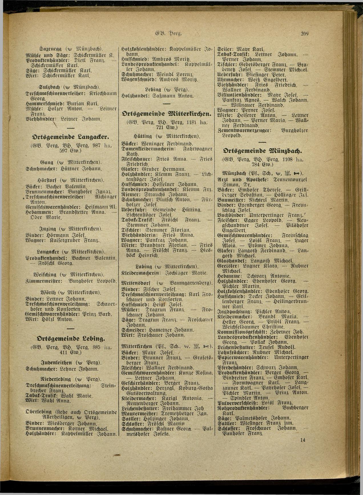 Handels- und Gewerbe-Adreßbuch von Oberösterreich 1923 - Seite 367