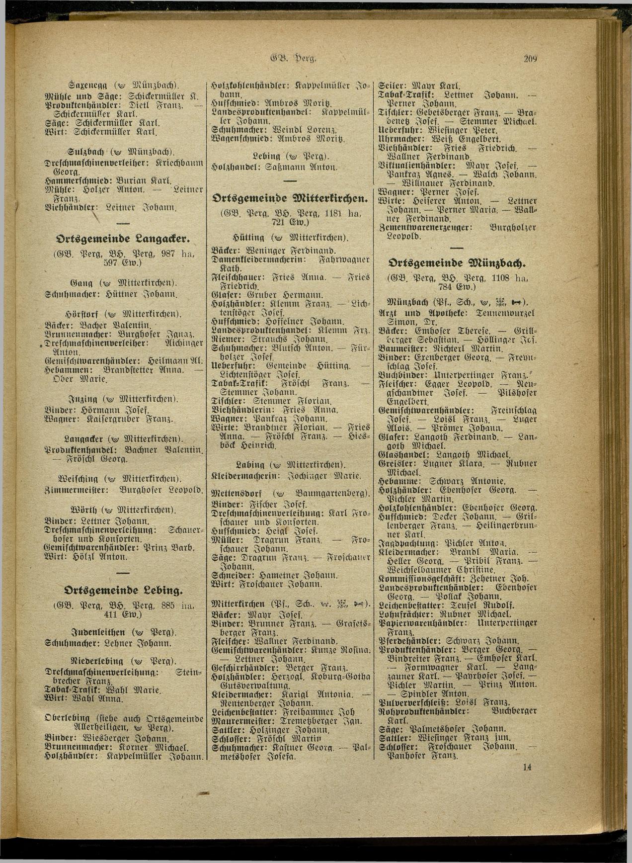 Handels- und Gewerbe-Adreßbuch von Oberösterreich 1923 - Page 367