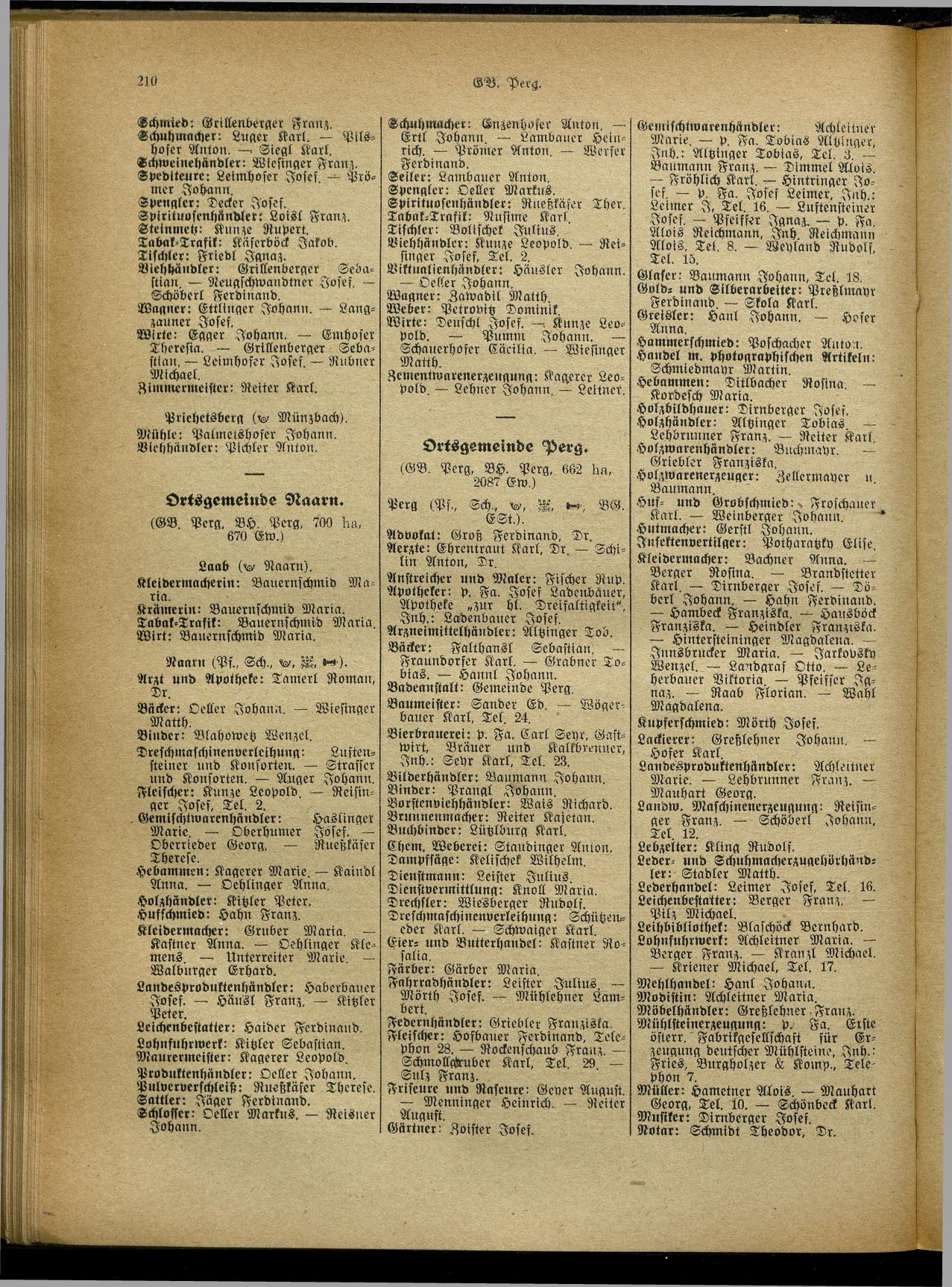 Handels- und Gewerbe-Adreßbuch von Oberösterreich 1923 - Seite 368