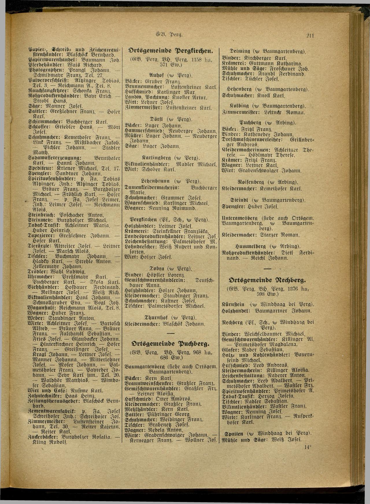 Handels- und Gewerbe-Adreßbuch von Oberösterreich 1923 - Page 369