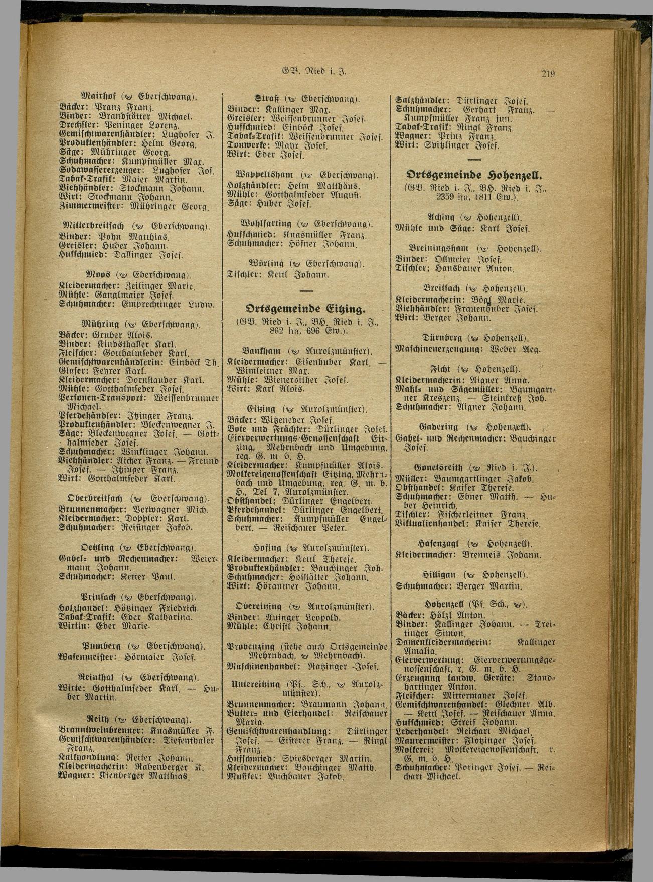 Handels- und Gewerbe-Adreßbuch von Oberösterreich 1923 - Seite 377