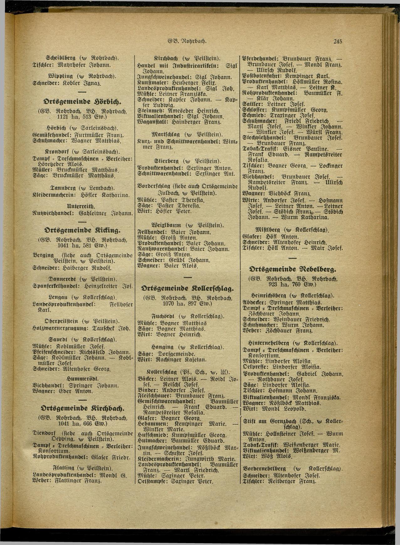 Handels- und Gewerbe-Adreßbuch von Oberösterreich 1923 - Seite 405