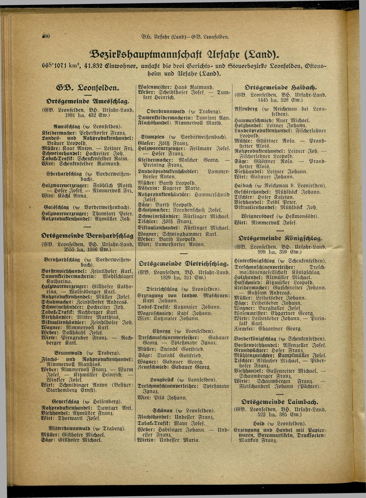 Handels- und Gewerbe-Adreßbuch von Oberösterreich 1923 - Page 460