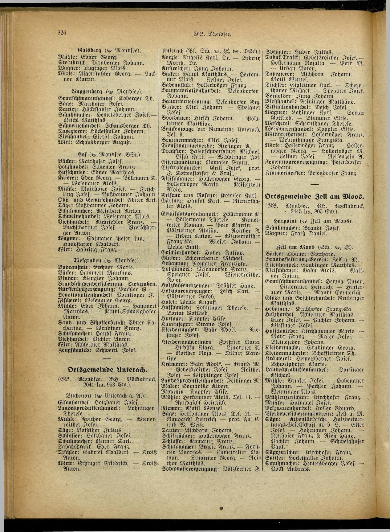 Handels- und Gewerbe-Adreßbuch von Oberösterreich 1923 - Page 486