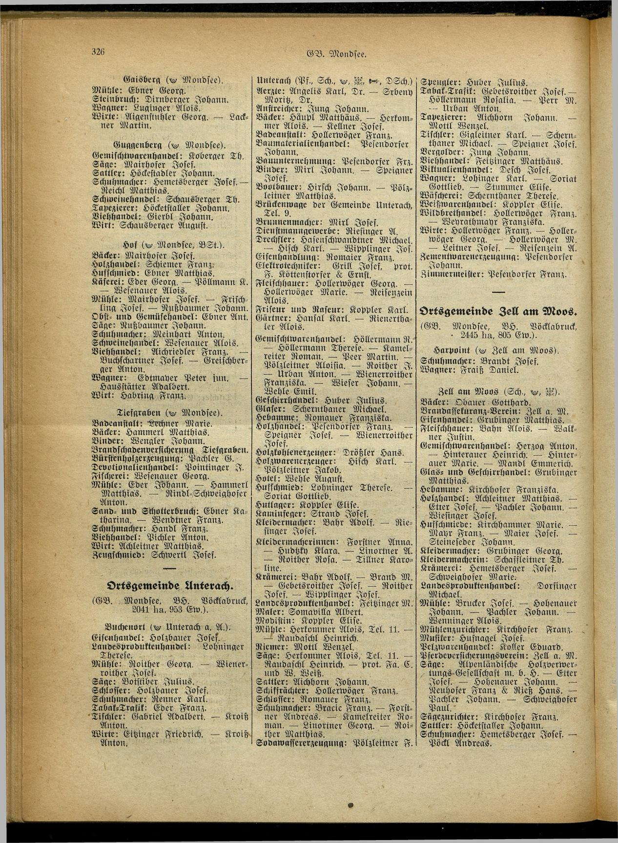 Handels- und Gewerbe-Adreßbuch von Oberösterreich 1923 - Seite 486