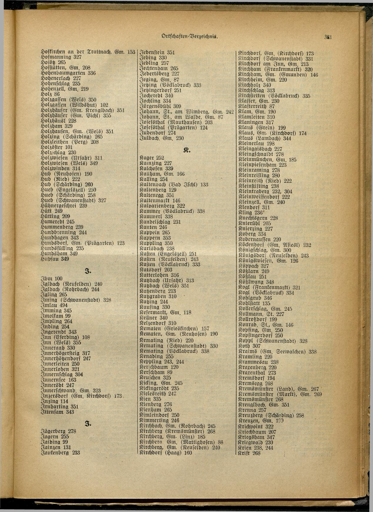 Handels- und Gewerbe-Adreßbuch von Oberösterreich 1923 - Page 545