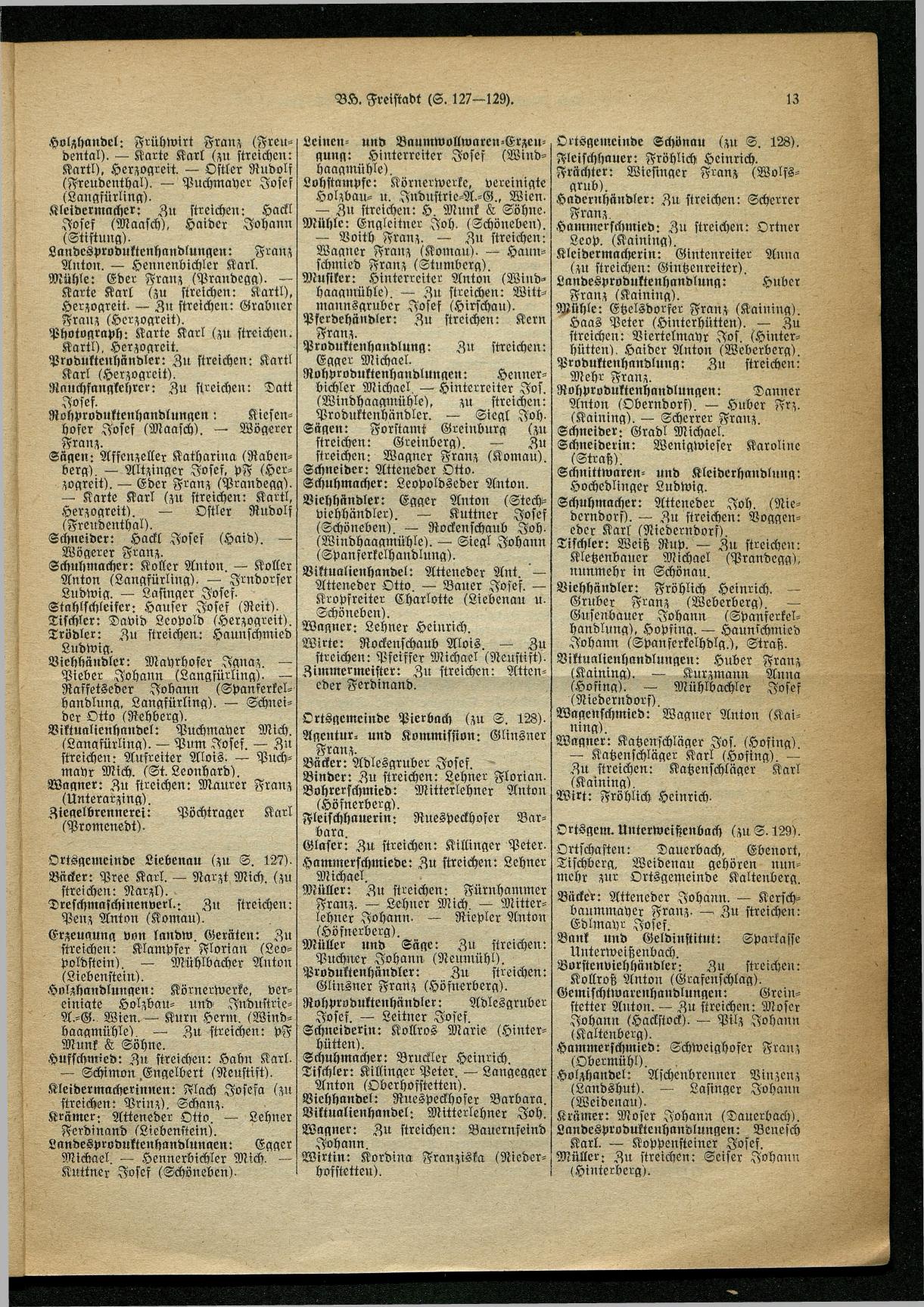 Handels- und Gewerbe-Adreßbuch von Oberösterreich 1923 - Seite 586