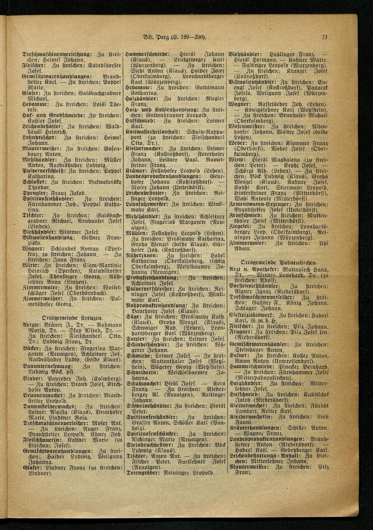 Handels- und Gewerbe-Adreßbuch von Oberösterreich 1923 - Page 596