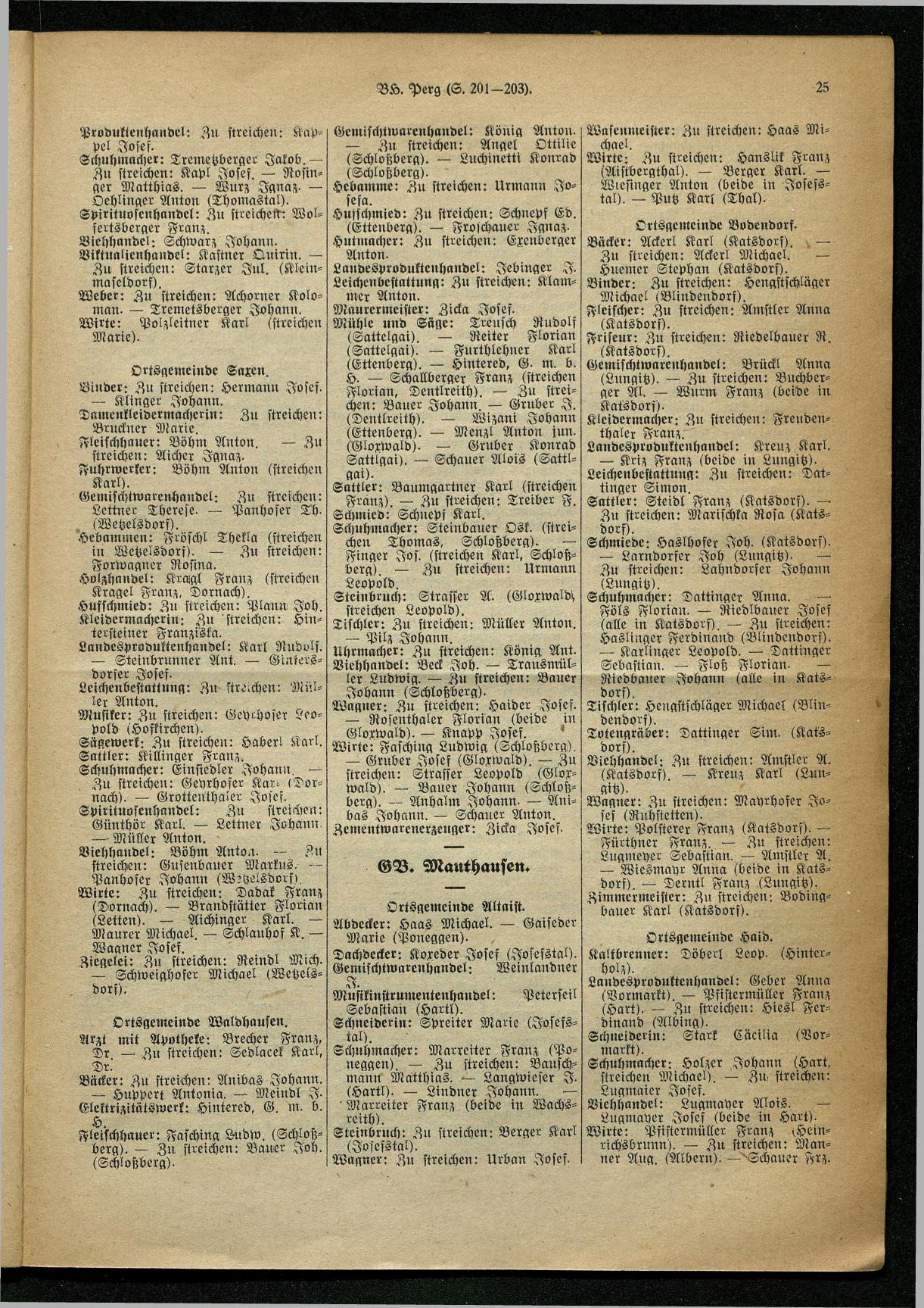 Handels- und Gewerbe-Adreßbuch von Oberösterreich 1923 - Seite 598