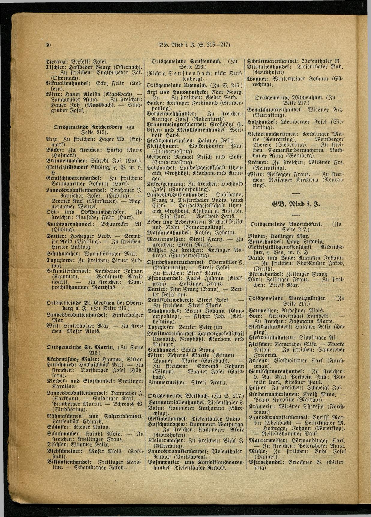 Handels- und Gewerbe-Adreßbuch von Oberösterreich 1923 - Page 603