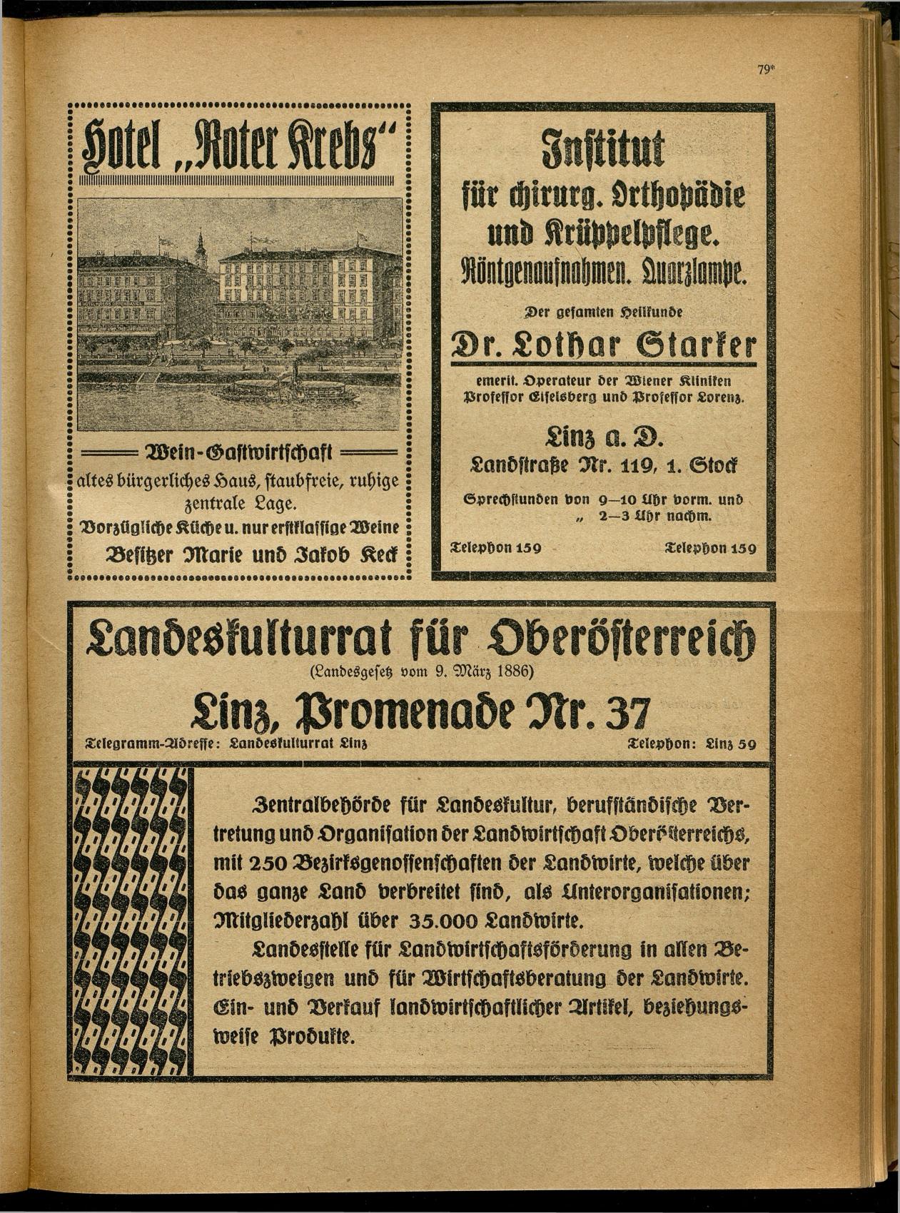 Handels- und Gewerbe-Adreßbuch von Oberösterreich 1923 - Page 81