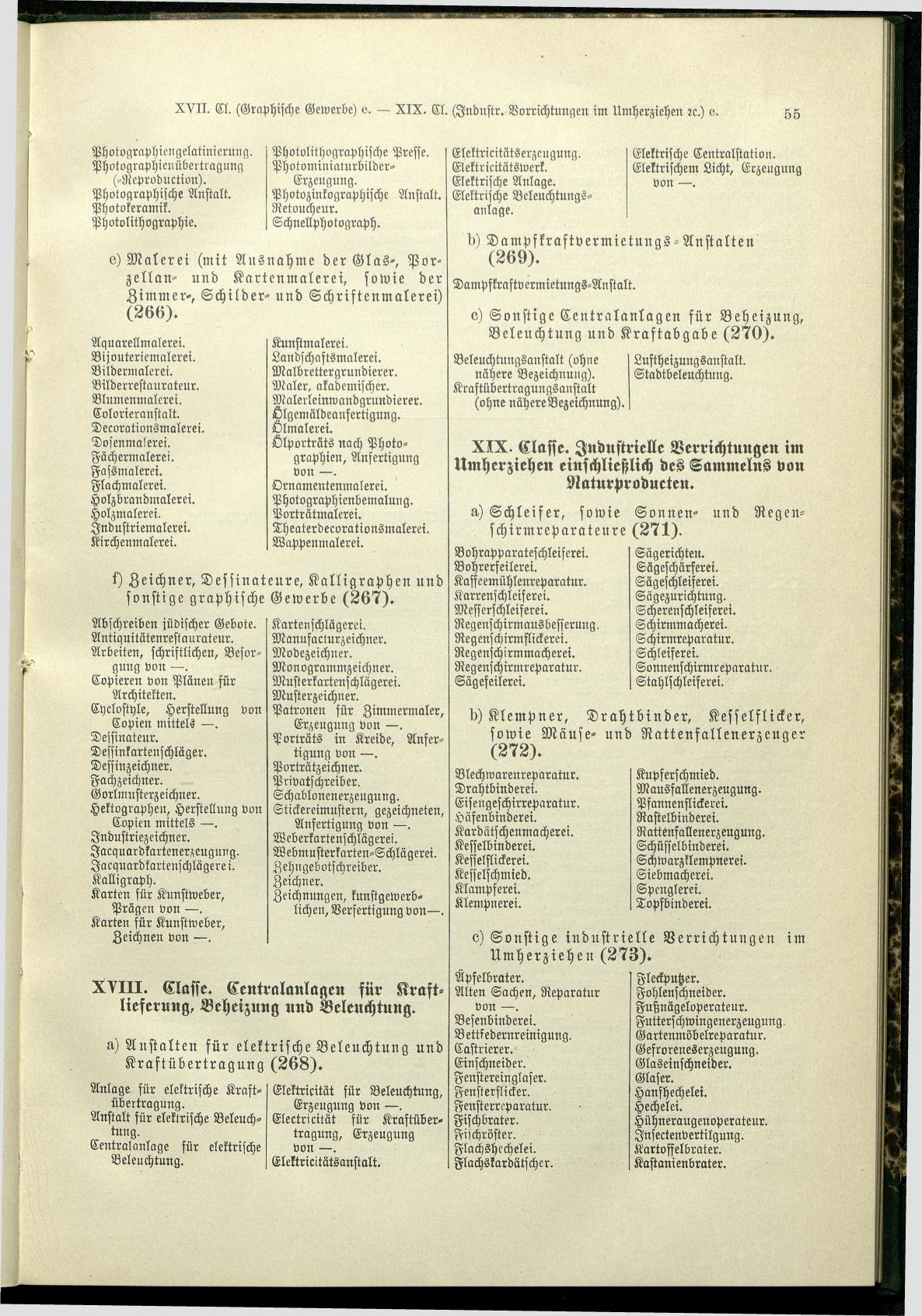 Verzeichnis der Gewerbe der im Reichsrathe vertretenen Königreiche und Länder 1900 - Page 59