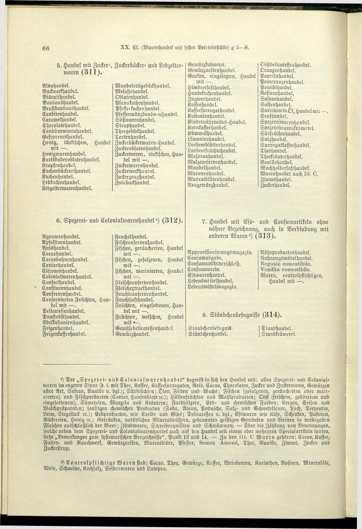 Verzeichnis der Gewerbe der im Reichsrathe vertretenen Königreiche und Länder 1900 - Page 70
