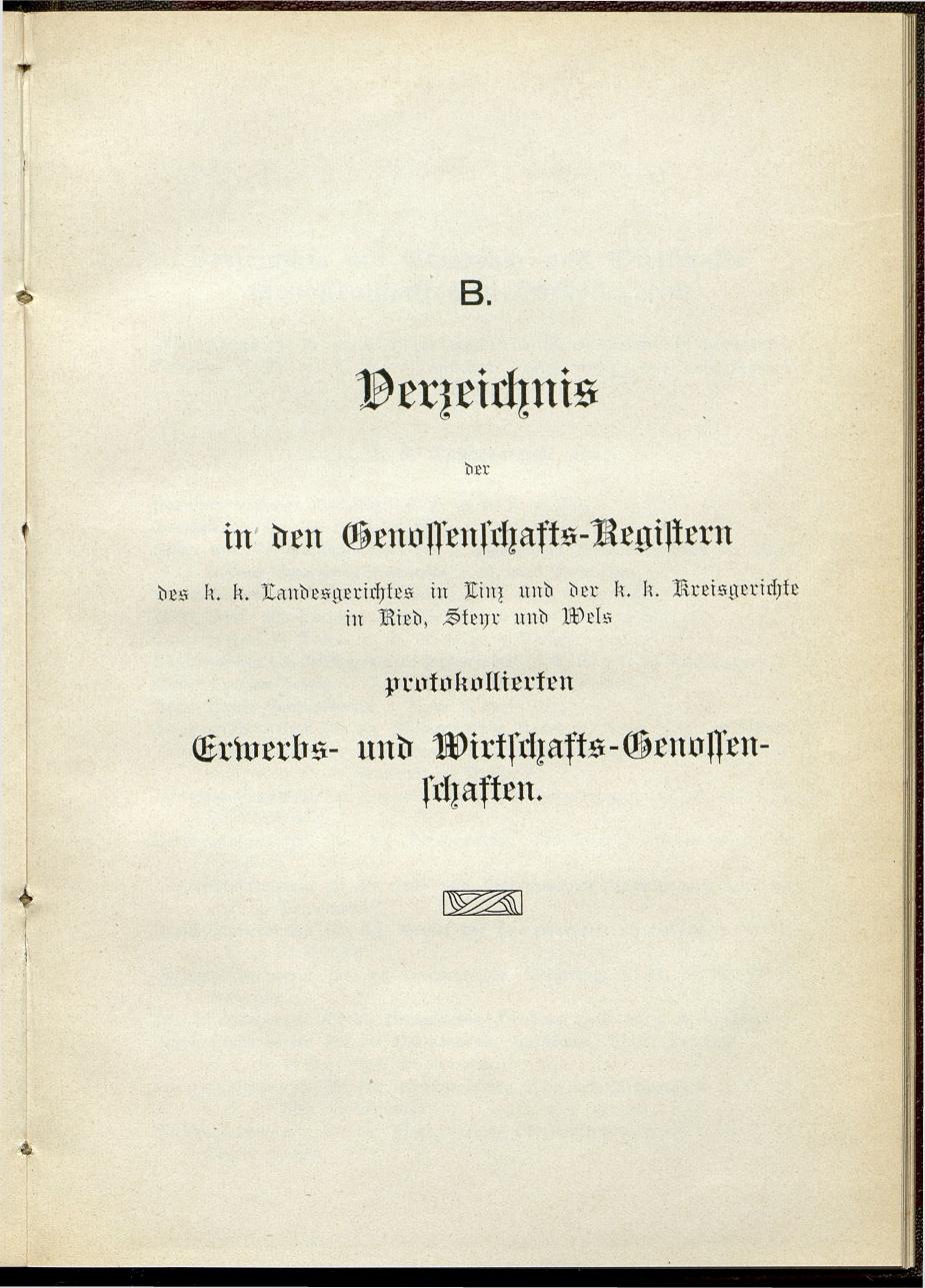 Verzeichnis der handelsgerichtlich protokollierten Firmen sowie der registrierten Erwerbs- und Wirtschafts-Genossenschaften in Oberösterreich 1914 - Seite 93