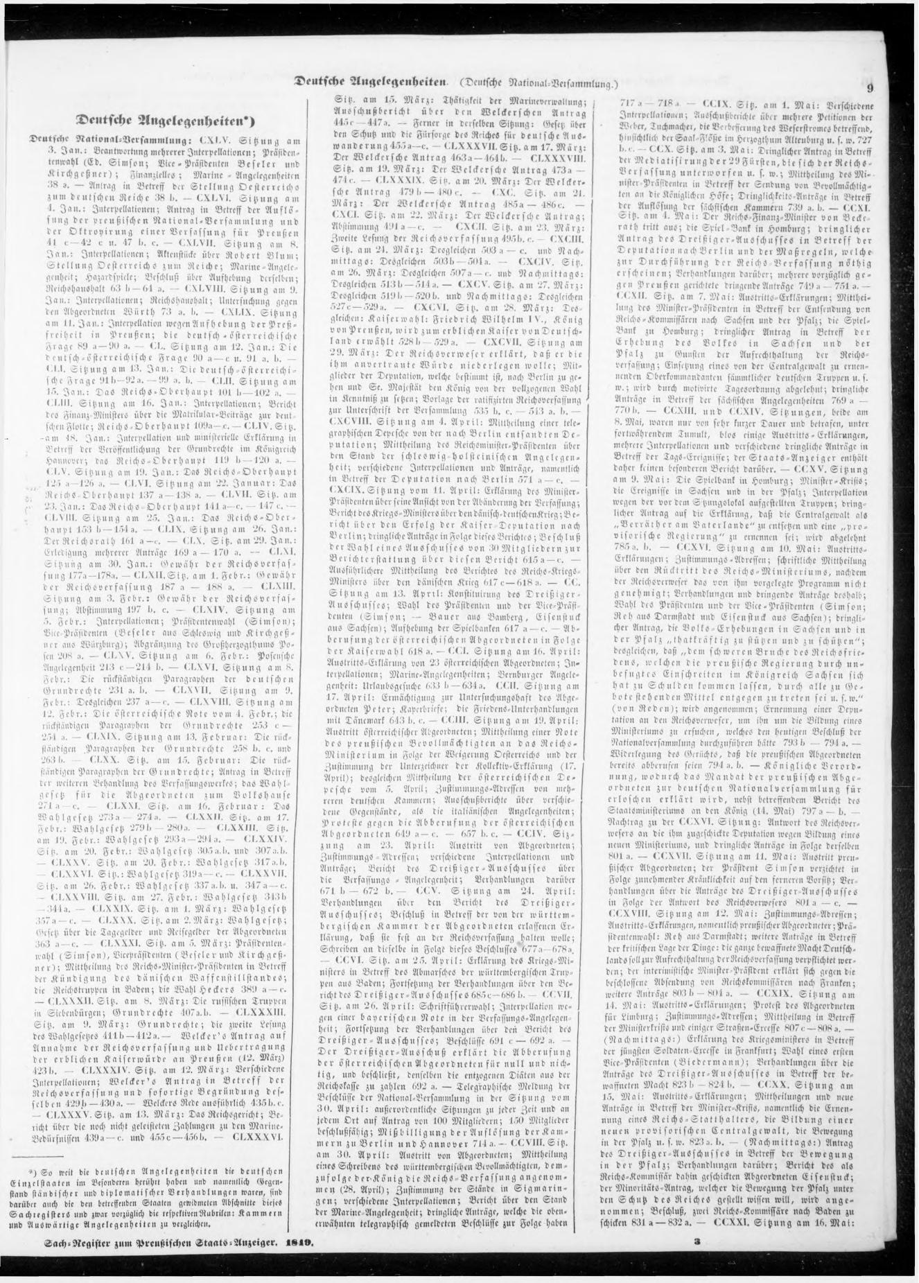 Preußischer Staats-Anzeiger Nr. 0 vom 01.01.1849 - Page 9