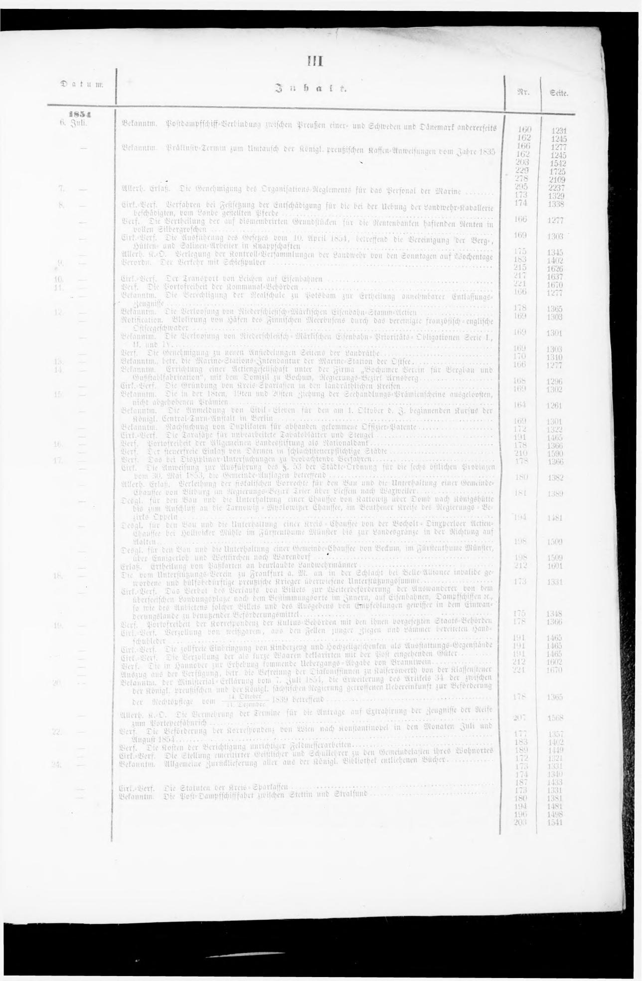 Königlich Preußischer Staats-Anzeiger Nr. 1 vom 01.01.1854 - Page 3