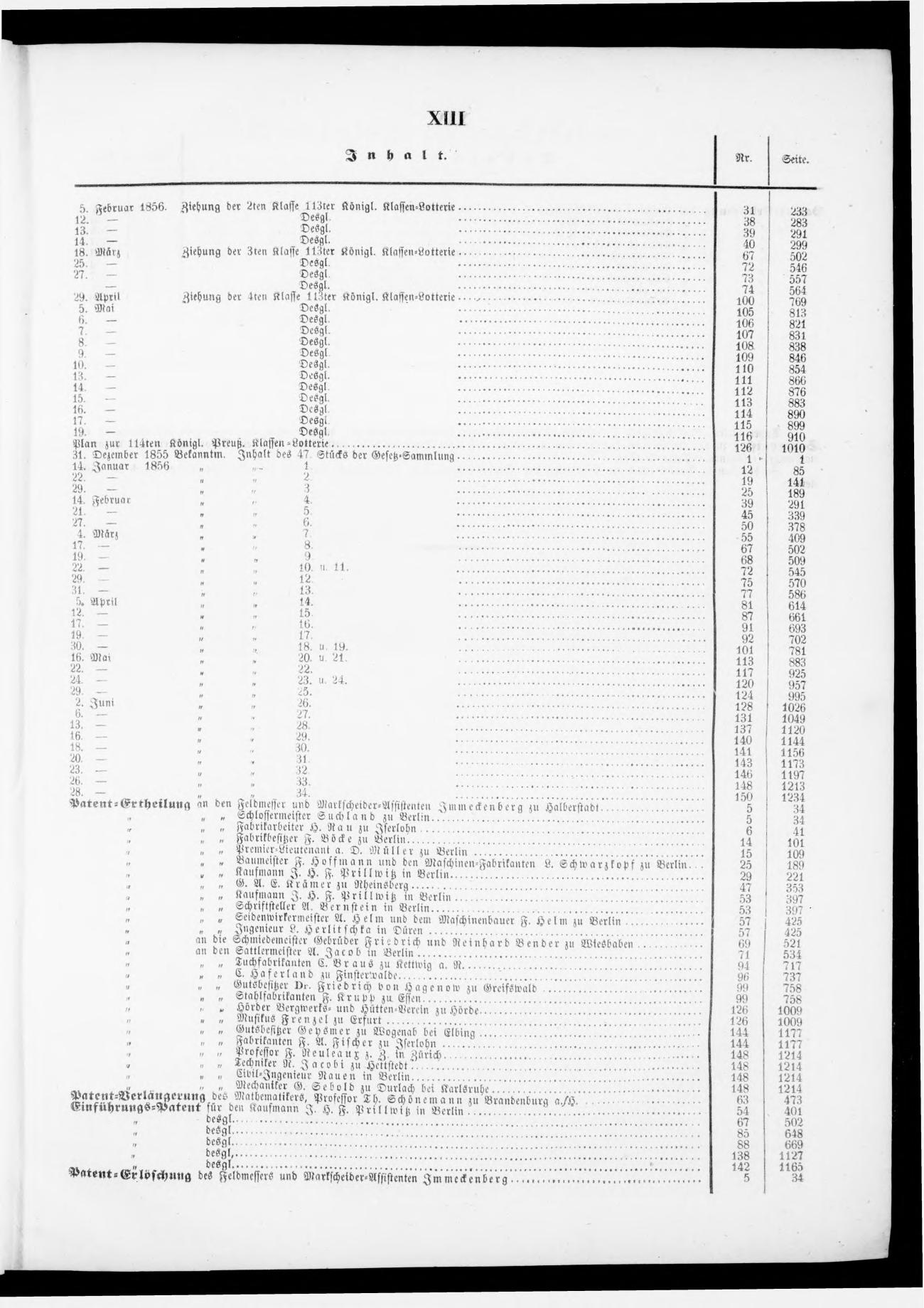 Königlich Preußischer Staats-Anzeiger Nr. 1 vom 01.01.1856 - Page 12