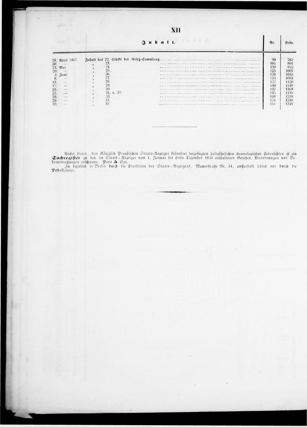 Königlich Preußischer Staats-Anzeiger Nr. 1 vom 01.01.1857 - Seite 13