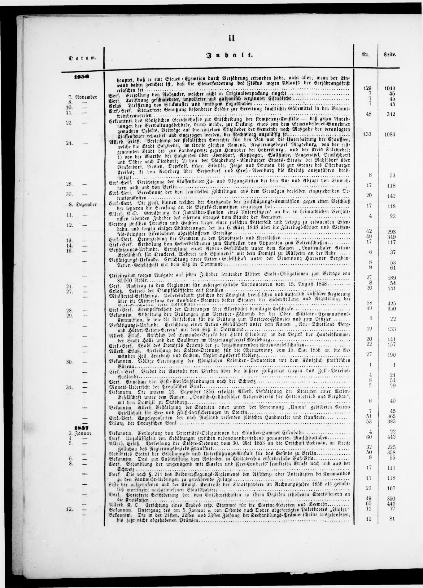 Königlich Preußischer Staats-Anzeiger Nr. 1 vom 01.01.1857 - Page 3