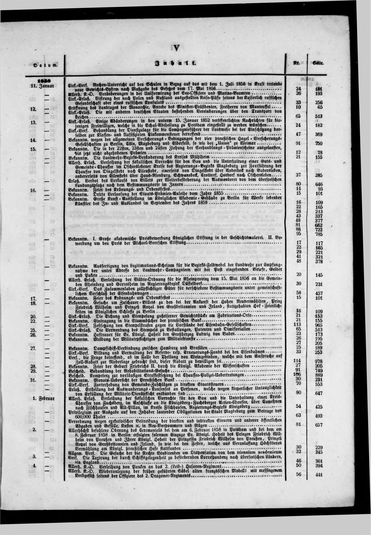 Königlich Preußischer Staats-Anzeiger Nr. 1 vom 01.01.1858 - Page 4