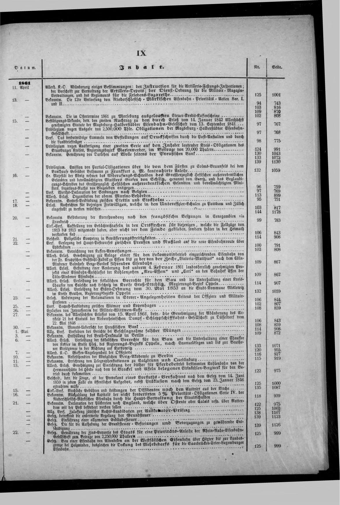 Königlich Preußischer Staats-Anzeiger Nr. 1 vom 01.01.1861 - Page 7